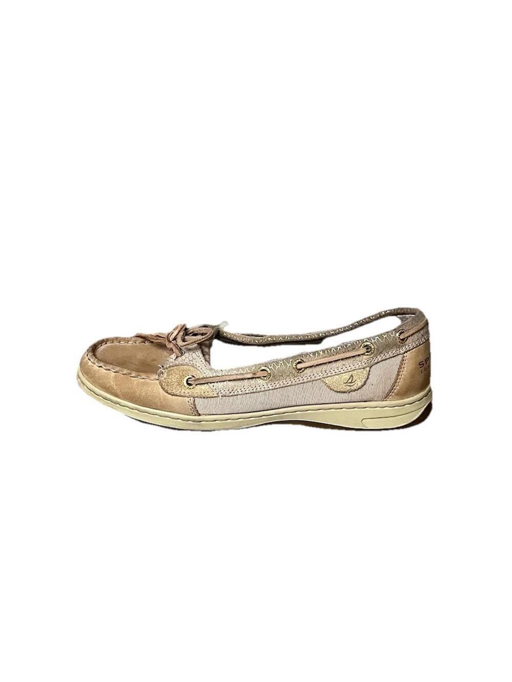 Sperry Top-Sider Brown Leather Boat Shoes Women’s 8.5 Preppy Coastal Nautical
